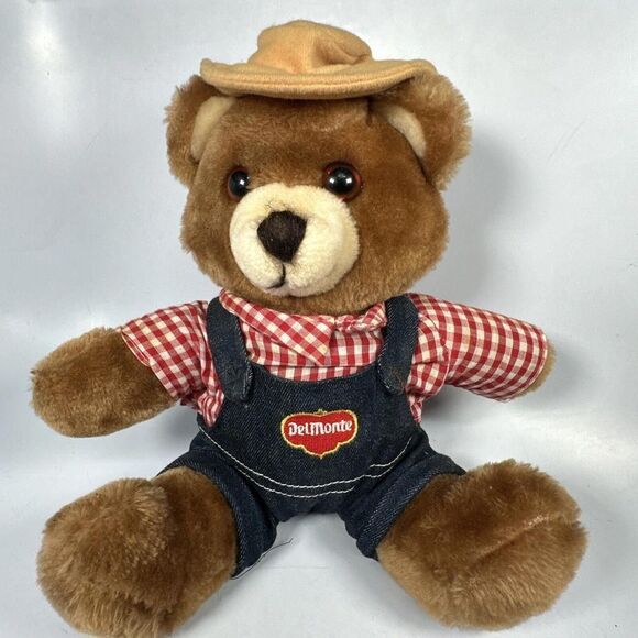 Vintage 1985 Dakin Del Monte | Brawny Bear Marketing Advertising Plush 10” - Picture 1 of 12